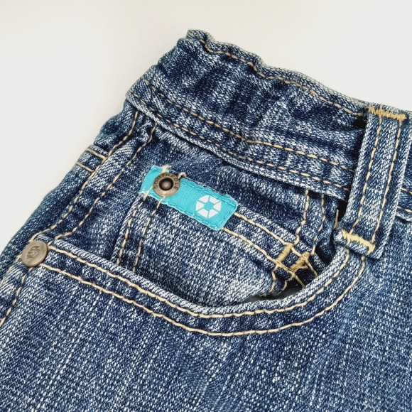 SOUTH POLE Vintage Kid's Distressed Look Relaxed Fit Denim Jean Shorts 6 Boys - Picture 4 of 8